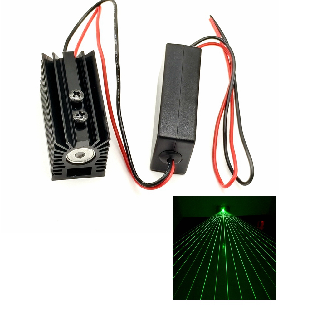 Diode Laser Module - 532nm 50mw Fan-shaped Green Light Laser