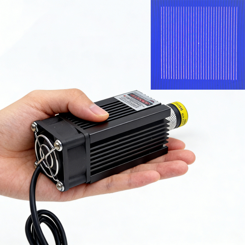 Industrial Laser Line Module - High Quality 450nm DOE 31 Lines