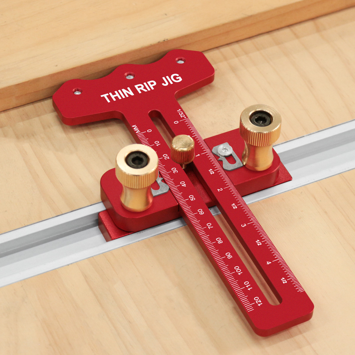 Aluminum T-Slot Profile - Thin Rip Table Saw Jig,3 Pulleys