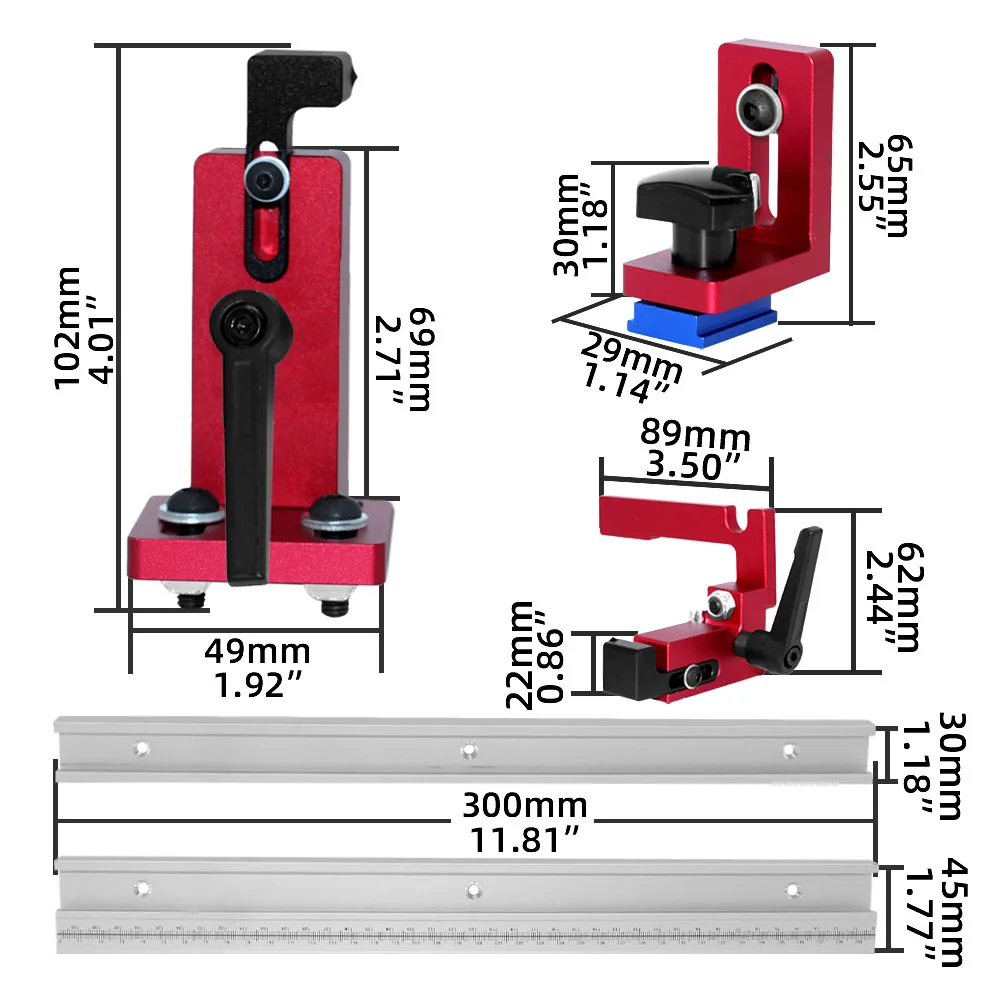 7pcs Woodworking Profile Fence - Aluminum T-Slot Profile review and price