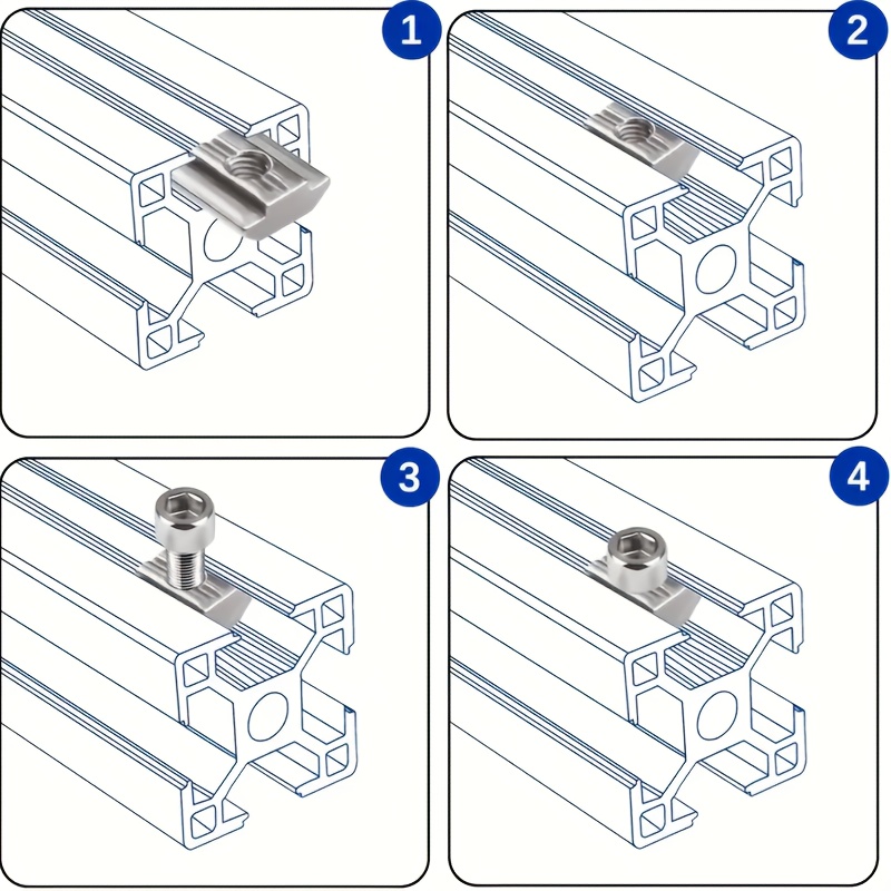 25 Sets Steel Set M8 T-Slot Nu - Aluminum T-Slot Profile review and price