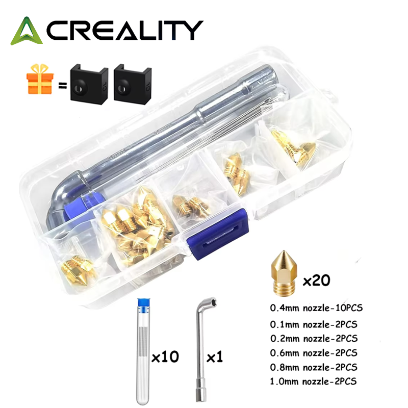 CREALITY 20 Pcs MK8 Brass Nozz - Creality Printer Ender 3 review and price