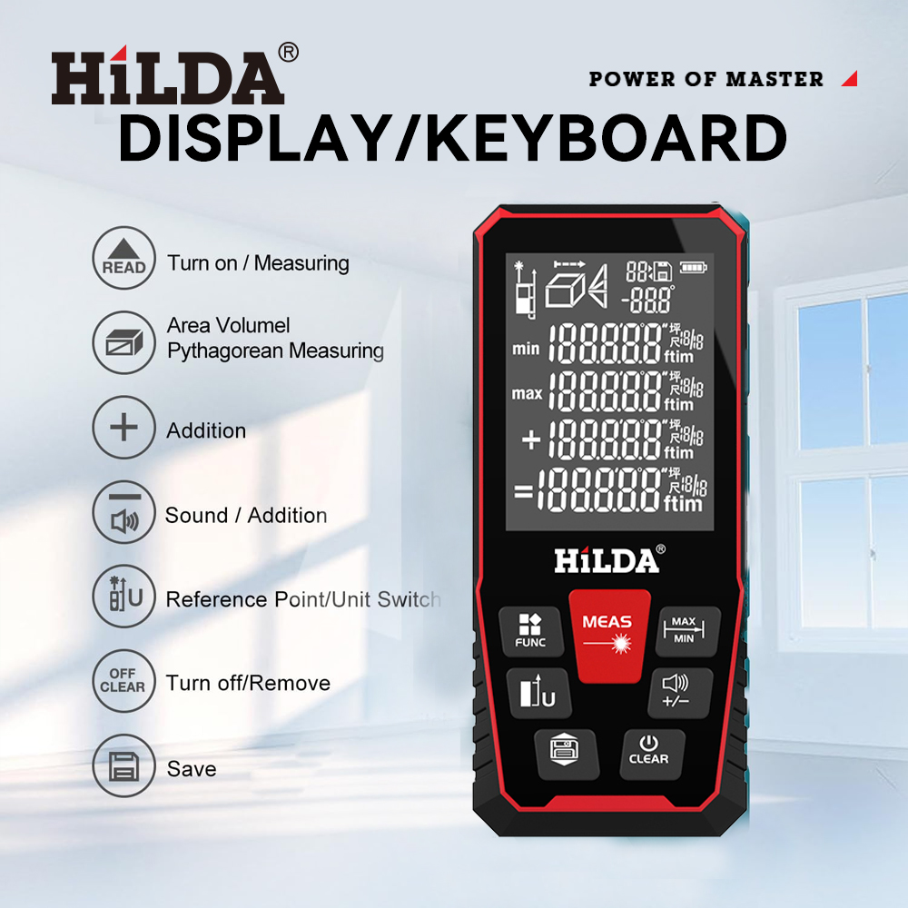 HILDA Laser Distance 50M/100M/ - Industrial Laser Rangefinder review and price