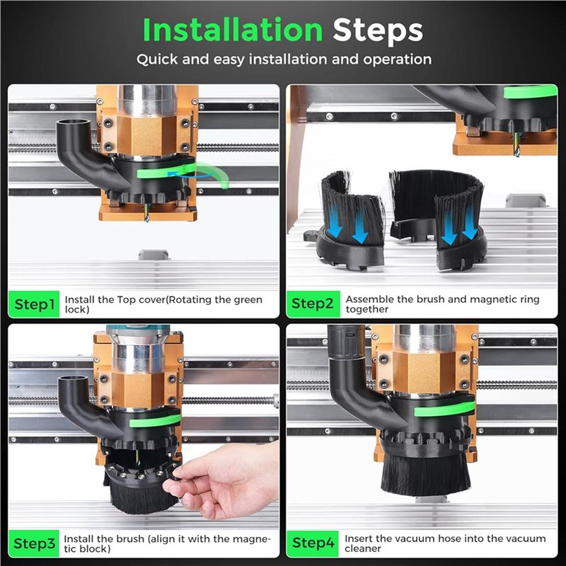 ABLJ 2Pcs 65Mm & 69Mm Diameter - Dust Shoe Cnc review and price