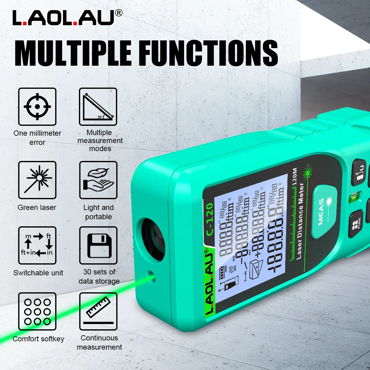 LAOLAU Digital Laser Range Fin - Industrial Laser Rangefinder review and price