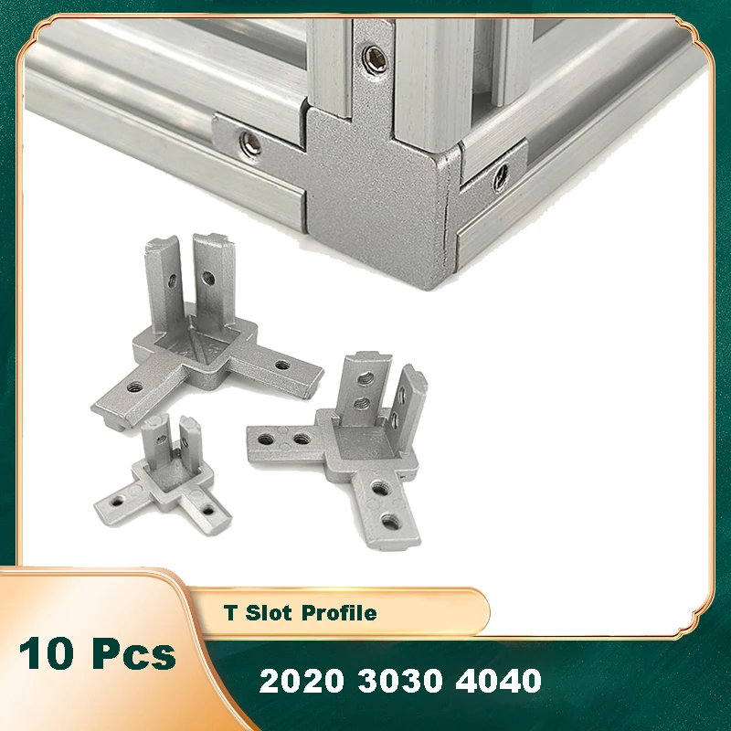 10 Pcs 3 Way Corner Bracket Co - Aluminum T-Slot Profile review and price