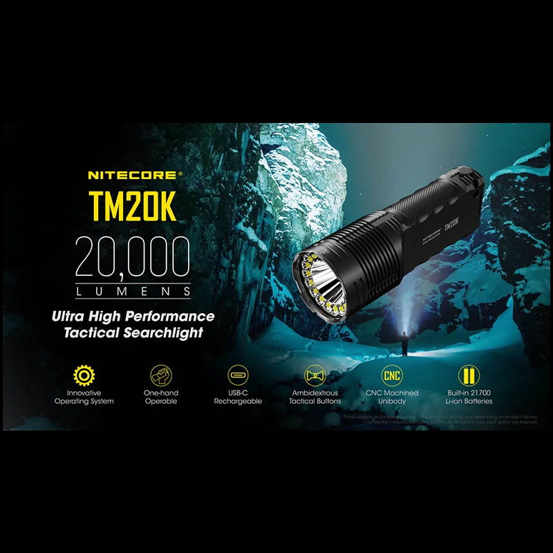 NITECORE TM20K 20000 Lumens Ta - Honeycomb Laser Bed review and price