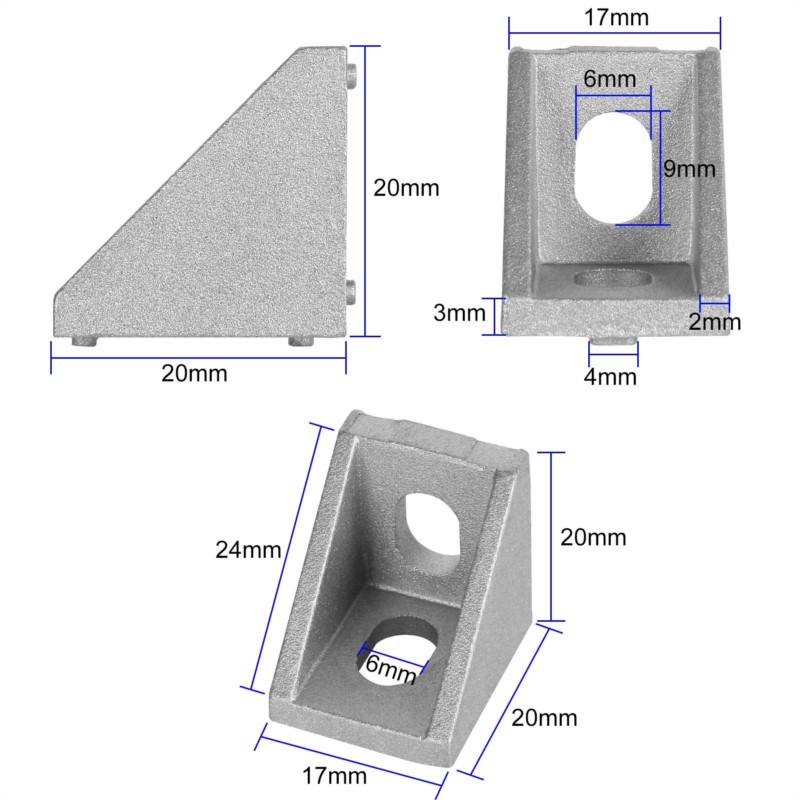 2020 Corner Bracket 40PCS Alum - Aluminum T-Slot Profile review and price