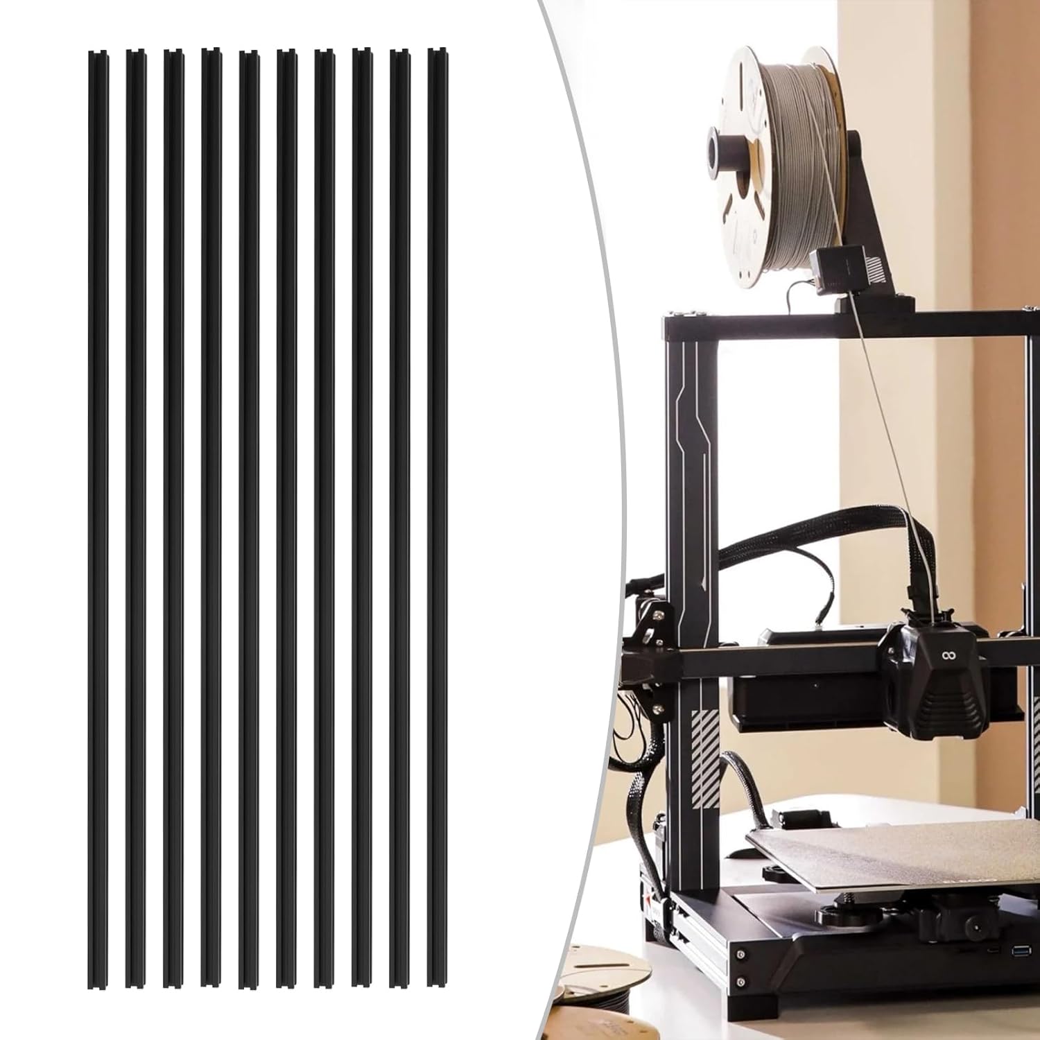 10Pcs 1m Black T Slot Aluminum - Aluminum T-Slot Profile review and price