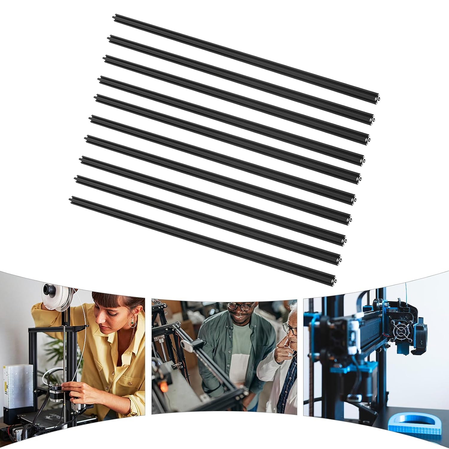 10Pcs 1m Black T Slot Aluminum - Aluminum T-Slot Profile review and price
